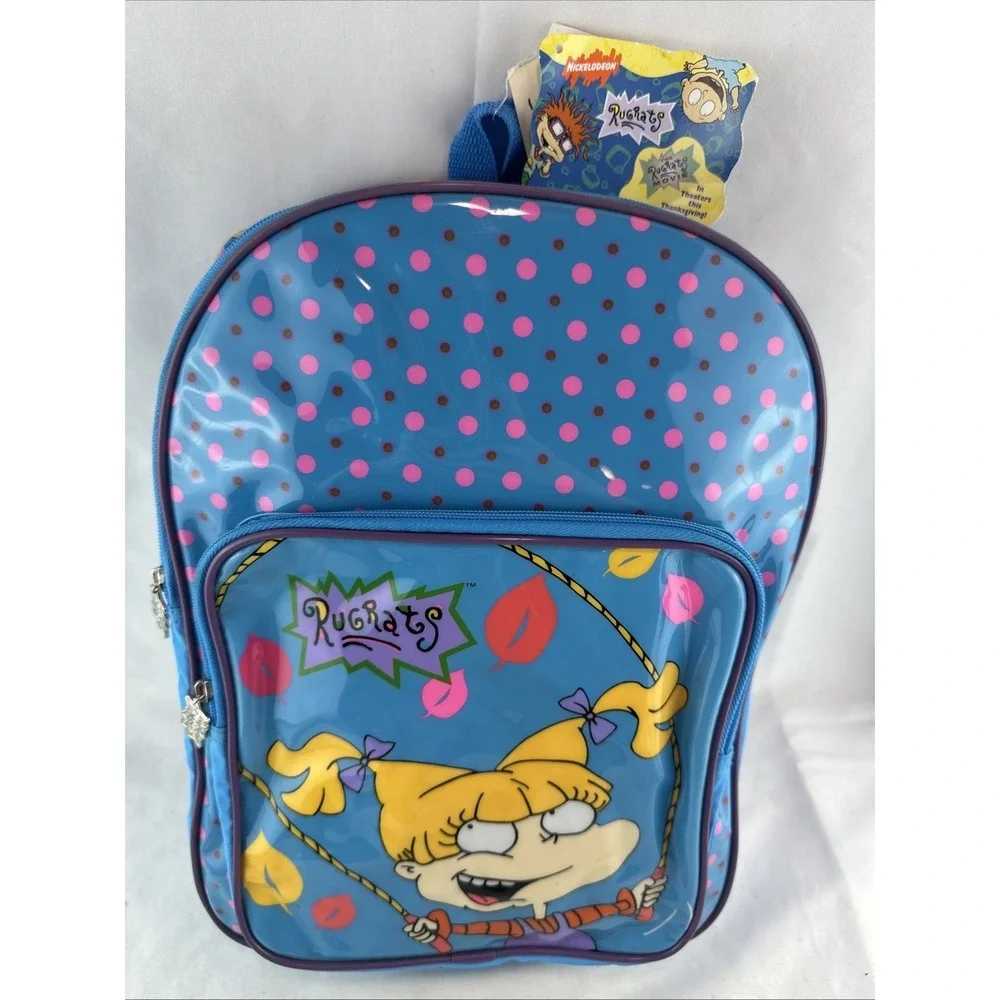 Rare 90's Rugrats The Movie Kids PVC‎ Backpack Angelica 1998 w TAGS 15